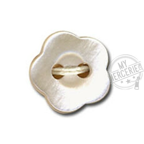 Lot de 6 boutons en forme de violette couleur poudre 12mm