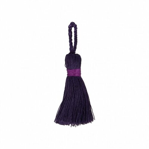 Lot de 3 pompons prune 88cm