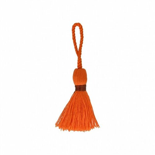 Lot de 3 pompons orange/rouille 88cm