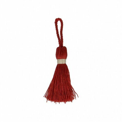 Lot de 3 pompons bordeaux/écru 88cm