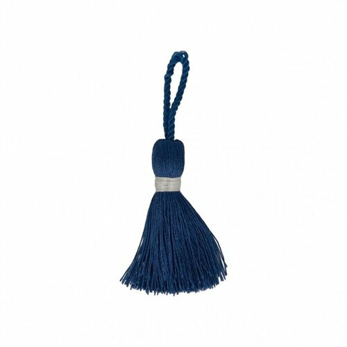 Lot de 3 pompons marine/blanc 88cm