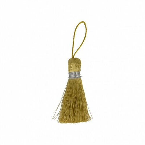 Lot de 3 pompons vert anis/bord 88cm