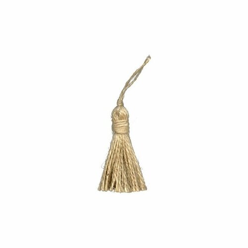 Set 6 pièces pompons coton jute 40mm