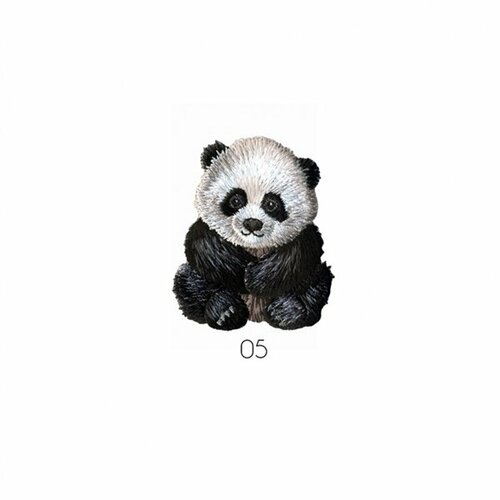 Ecusson thermocollant panda 6x5cm
