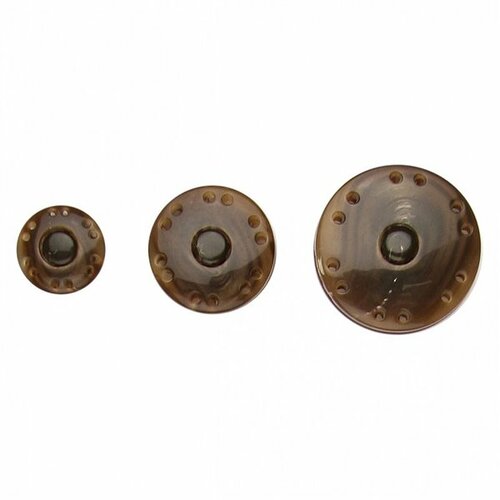 Bouton pression style écaille tortue 34mm