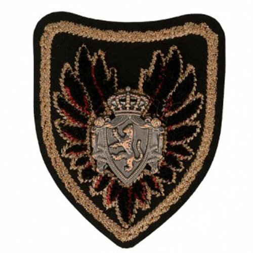 Ecusson thermocollant grand blason léopard 11cmx7.5cm