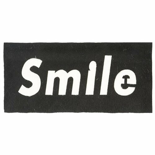 Ecusson à coudre grand sweet smile 26cmx12.5cm