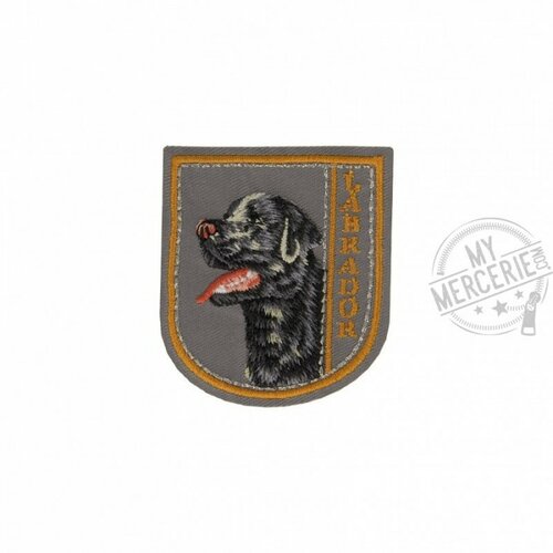 Ecusson thermocollant labrador 6cm x 5cm