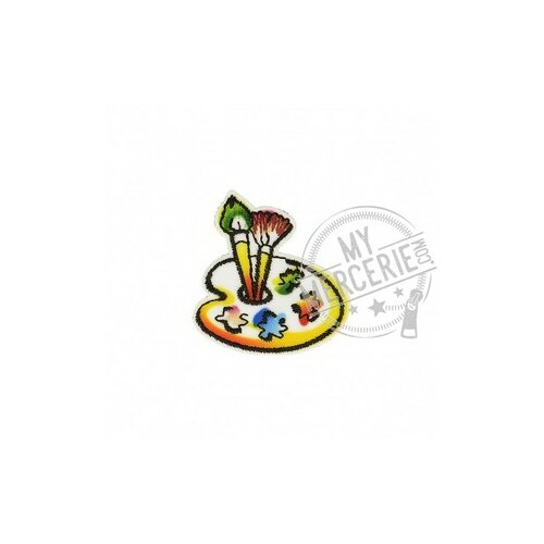 Ecusson thermocollant adroise peinture 3cm x 2,5cm
