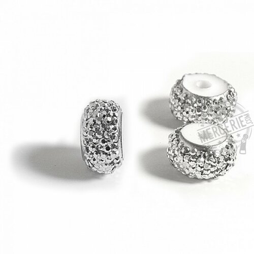 Boite de 10 charmes strass 16mm