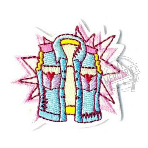 Ecusson thermocollant femme veste 4.5x4.5cm