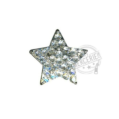 Bouton bijoux etoile en taille 22