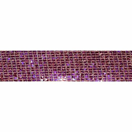 Galon lurex thermocollant vendu au mètre rose