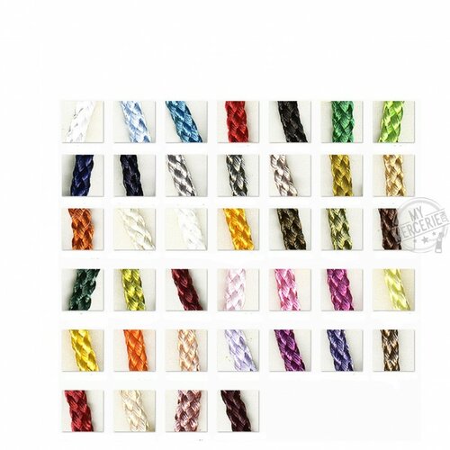 Cordelière en polyester vendu au mètre 4mm - rougefonce 6647-097