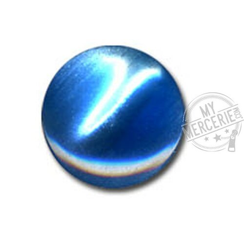 Bouton en forme de bonbon couleur bleu 13mm