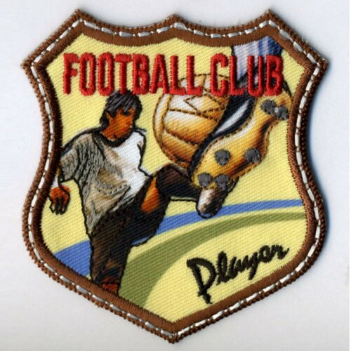 Ecusson thermocollant retro football club 6cmx7cm