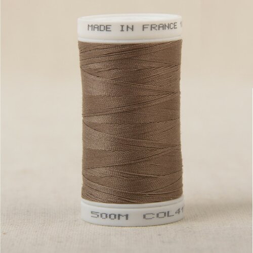 Fil à coudre en polyester 500m - beige chamois c417