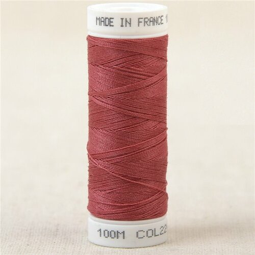 Fil à coudre polyester 100m made in france - terre cuite 224