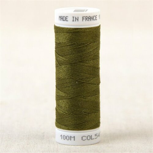 Fil à coudre polyester 100m made in france - vert olivier 547