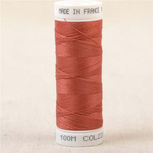 Fil à coudre polyester 100m made in france - rouge berlingot 220