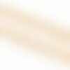 Bobine 20m frange pompons bicolore écru 25mm