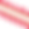 Frange pompons bicolore rose framboise 25mm au mètre