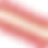 Frange pompons bicolore rouge bordeaux 25mm au mètre