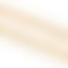 Frange pompons bicolore écru 25mm au mètre
