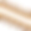 Frange pompons bicolore beige 25mm au mètre