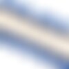 Frange pompons bicolore bleu roy 25mm au mètre