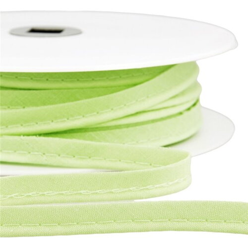 Bobine 25m passepoil robe biais tous textiles 10mm vert nil