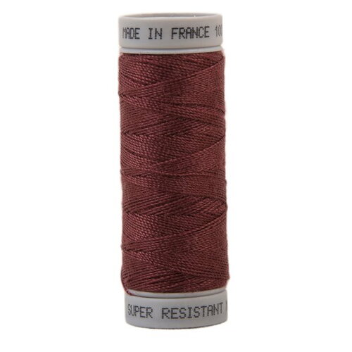 Fil super résistant polyester 50m - rouge bordeaux c260