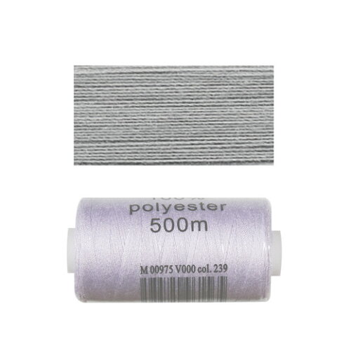 Bobine 500m fil polyester cendre