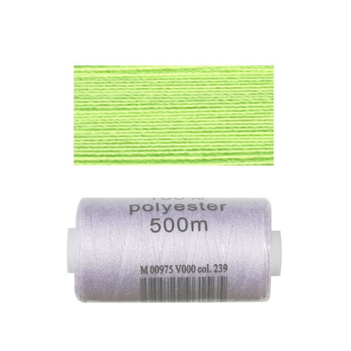 Bobine 500m fil polyester anis
