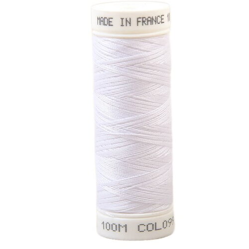 Fil à coudre polyester 100m made in france - blanc 99