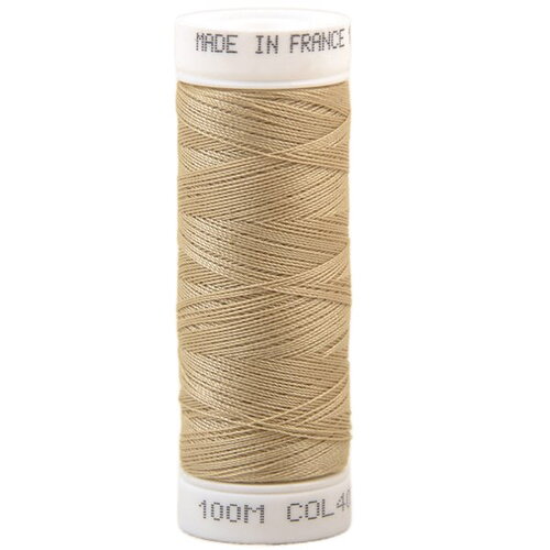 Fil à coudre polyester 100m made in france - beige bis 405