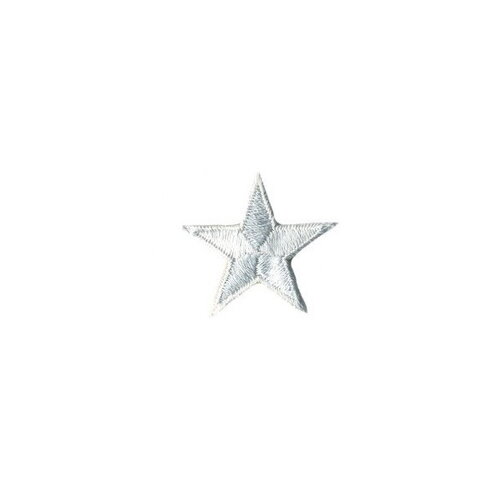 Ecusson thermocollant étoile gris 3cm