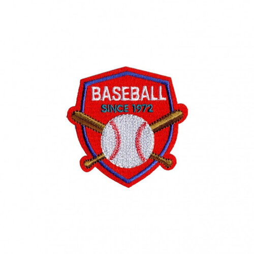 Ecusson thermocollant blason sport 2,5cm x 3cm baseball