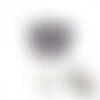 Boîte à couture ronde 22x13,5cm étoiles multicolores fonds gris