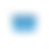 Boîte à couture ovale 21x31x18cm pois bleus