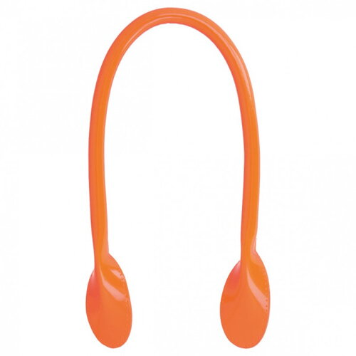Lot de 2 anses de sac modernes 60 cm orange fluo