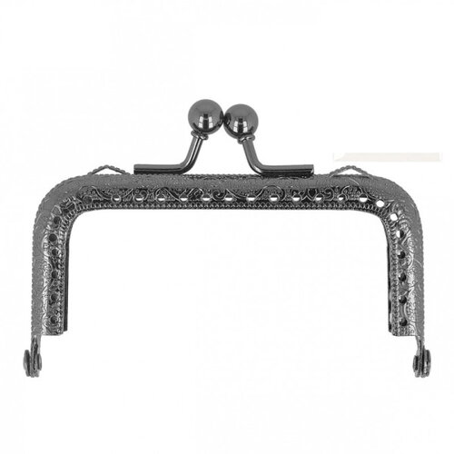 Fermoir antique 6x9cm gris