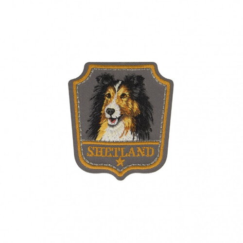 Lot de 3 écussons thermocollants shetland 5cm x 5cm