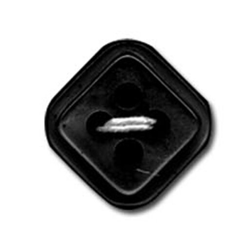 Bouton carré à 4 trous couleur noir