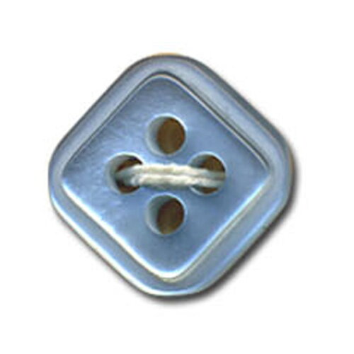 Bouton carré à 4 trous couleur bleu ciel