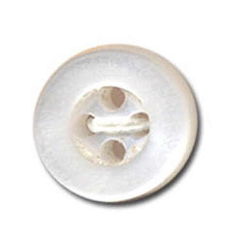 Bouton rond à 4 trous couleur blanc