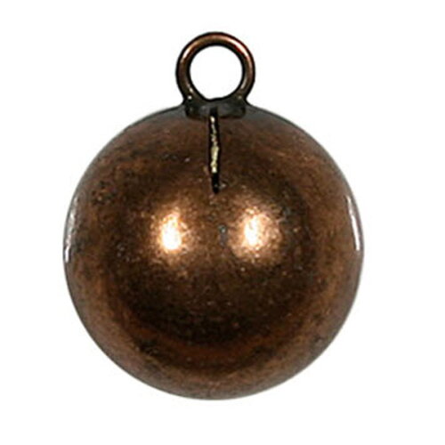 Bouton boule en métal bronze