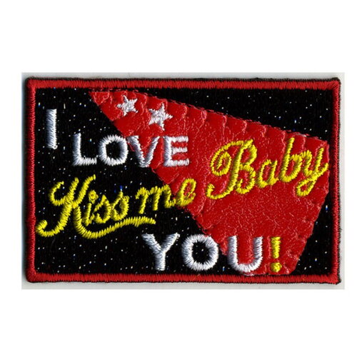 Ecusson thermocollant i love you! 6cmx4cm