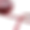 Bobine 10m cordon velours rouge bordeaux 8mm