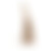 Pompon avec fermoir beige pierre 9cm